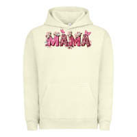 Pink Flowers Mama Urban Hoodie | Teevron
