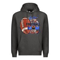 Charcoal Heather livin' that football mom life Premium Hoodie - Zillion Design Studio