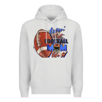 Dove Grey livin' that football mom life Premium Hoodie - Zillion Design Studio