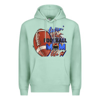 Seafoam livin' that football mom life Premium Hoodie - Zillion Design Studio