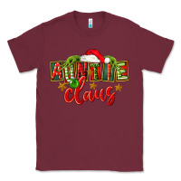 Burgundy christmas auntie claus Classic Tee - FaDigitalArtStudio