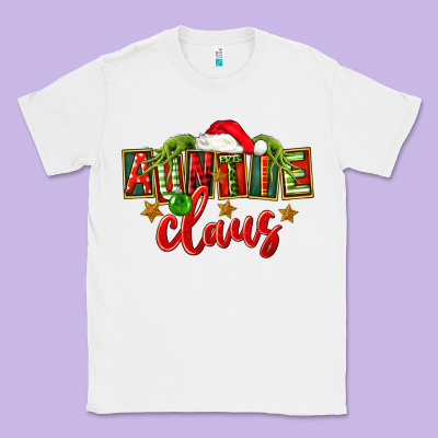 Christmas Auntie Claus Classic Tee Designed By Fadigitalartstudio