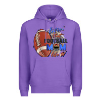 Purple livin' that football mom life Premium Hoodie - Zillion Design Studio