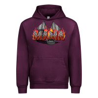 Mauve Wine race mama Urban Hoodie - Zillion Design Studio