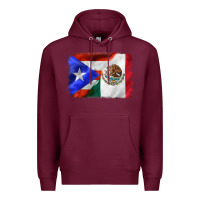 Burgundy mexico and puerto rico Premium Hoodie - CTS Tumbler Store
