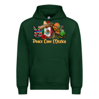 Forest Green peace love mexico Urban Hoodie - CTS Tumbler Store