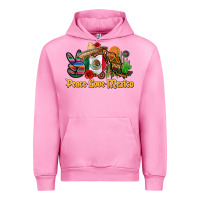 Fuchsia Pink peace love mexico Urban Hoodie - CTS Tumbler Store