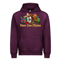 Mauve Wine peace love mexico Urban Hoodie - CTS Tumbler Store