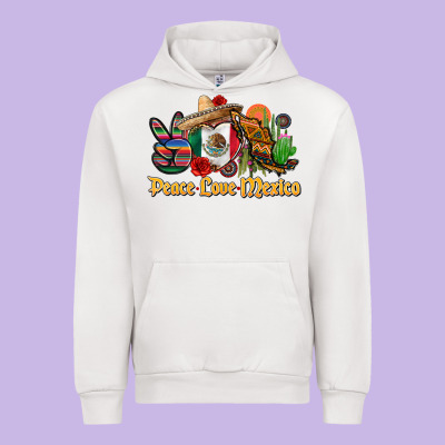 Peace Love Mexico Urban Hoodie Designed By Cts Tumbler Store