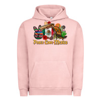 Pigment Salmon peace love mexico Urban Hoodie - CTS Tumbler Store