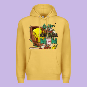 Livin' That Softball Mom Life Premium Hoodie Designed By Zillion Design Studio