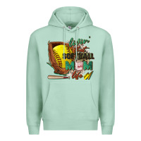 Seafoam livin' that softball mom life Premium Hoodie - Zillion Design Studio
