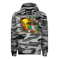 Slate Camo livin' that softball mom life Premium Hoodie - Zillion Design Studio