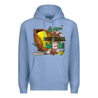 Colony Blue livin' that softball mom life Premium Hoodie - Zillion Design Studio