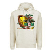 Oatmeal Heather livin' that softball mom life Premium Hoodie - Zillion Design Studio