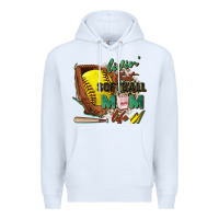 White livin' that softball mom life Premium Hoodie - Zillion Design Studio