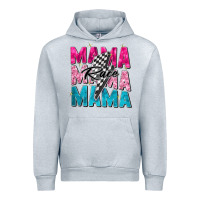 Heather Grey race mama Urban Hoodie - Zillion Design Studio