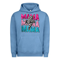 Pigment Pebble Blue race mama Urban Hoodie - Zillion Design Studio