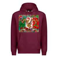 Burgundy mexican skeletons Premium Hoodie - CTS Tumbler Store