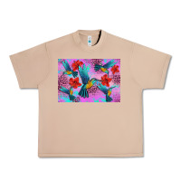Burro Flower Hummingbird Urban Heavy Tee - Artiststas