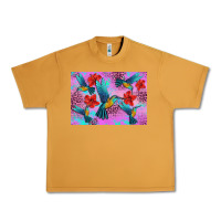Peanut Butter Flower Hummingbird Urban Heavy Tee - Artiststas