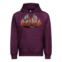 Mauve Wine race mini Urban Hoodie - Zillion Design Studio