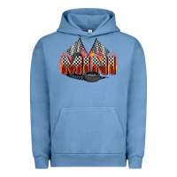 Pigment Pebble Blue race mini Urban Hoodie - Zillion Design Studio