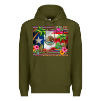 Army Green mexico and puerto rico Premium Hoodie - CTS Tumbler Store