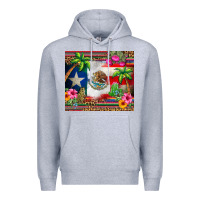 Heather Grey mexico and puerto rico Premium Hoodie - CTS Tumbler Store