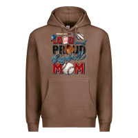 Chestnut loud and proud baseball mom Premium Hoodie - Zillion Design Studio