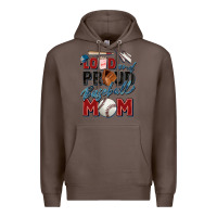 Coffee loud and proud baseball mom Premium Hoodie - Zillion Design Studio