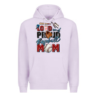 Lilac loud and proud baseball mom Premium Hoodie - Zillion Design Studio