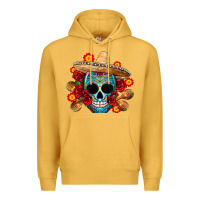 Mustard mexico skull Premium Hoodie - CTS Tumbler Store