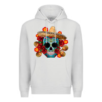 Dove Grey mexico skull Premium Hoodie - CTS Tumbler Store
