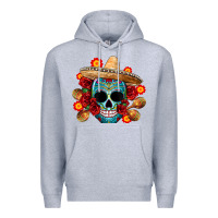 Heather Grey mexico skull Premium Hoodie - CTS Tumbler Store