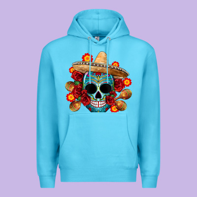 Mexico Skull Premium Hoodie Designed By Cts Tumbler Store