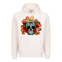 Pale Pink mexico skull Premium Hoodie - CTS Tumbler Store