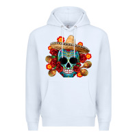 White mexico skull Premium Hoodie - CTS Tumbler Store