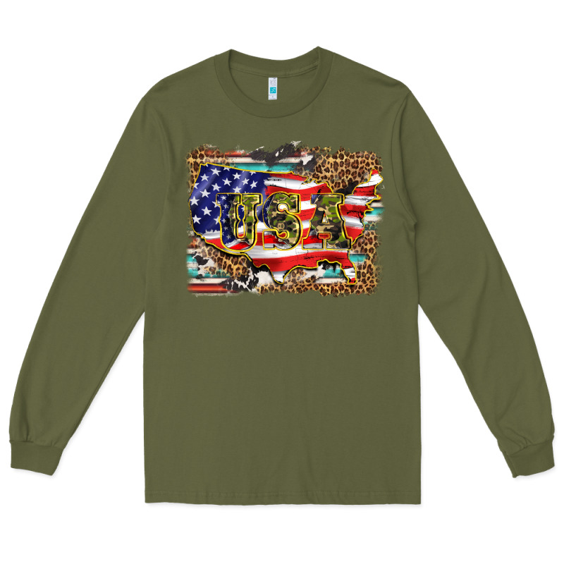 Western America Map Usa Long Sleeve Tee by BarkalooDesign | Teevron