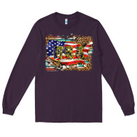 Plum western america map usa Long Sleeve Tee - BarkalooDesign