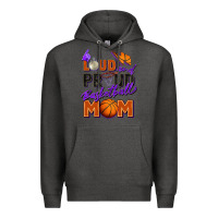 Charcoal Heather loud and proud basketball mom Premium Hoodie - Zillion Design Studio
