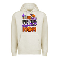 Oatmeal Heather loud and proud basketball mom Premium Hoodie - Zillion Design Studio