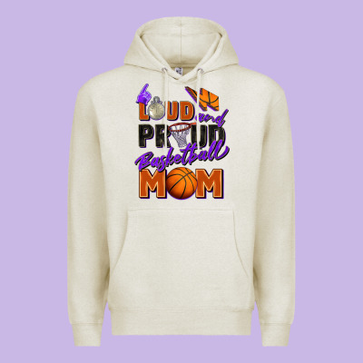 Loud And Proud Basketball Mom Premium Hoodie Designed By Zillion Design Studio