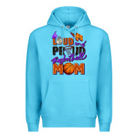 Ocean Blue loud and proud basketball mom Premium Hoodie - Zillion Design Studio