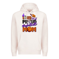 Pale Pink loud and proud basketball mom Premium Hoodie - Zillion Design Studio
