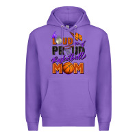 Purple loud and proud basketball mom Premium Hoodie - Zillion Design Studio