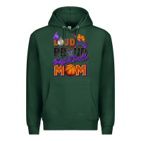 Sports Green loud and proud basketball mom Premium Hoodie - Zillion Design Studio
