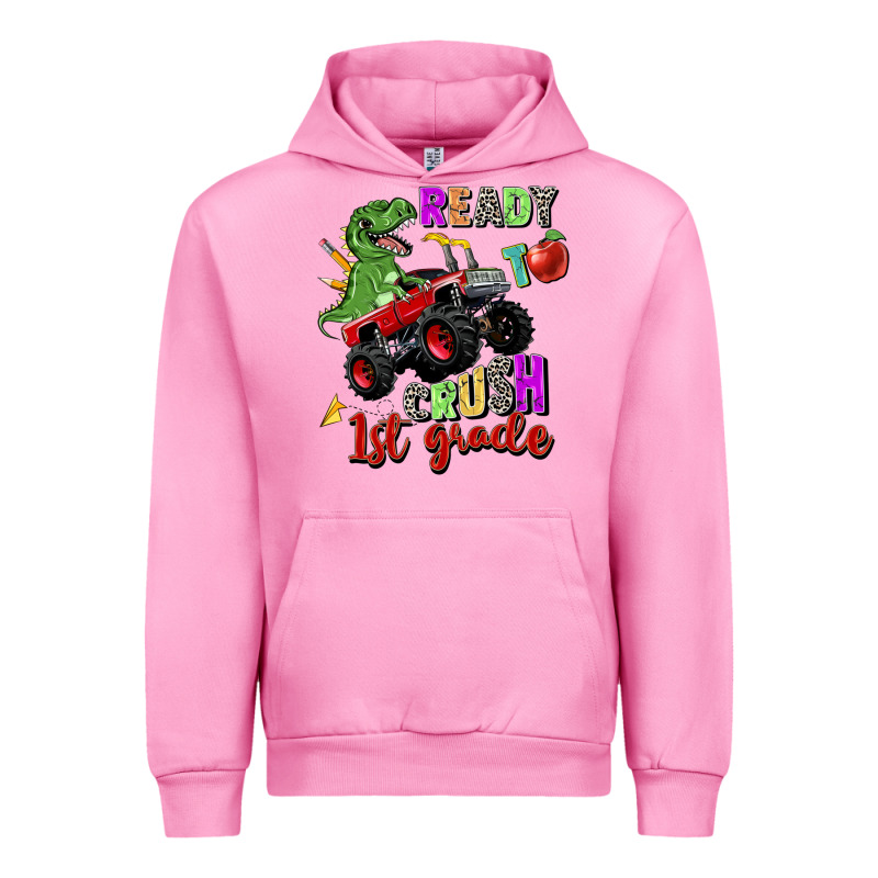 Ready To Crush 1st Grade Urban Hoodie by Zillion Design Studio | Teevron