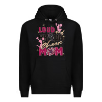 Black loud and proud cheer mom Premium Hoodie - Zillion Design Studio