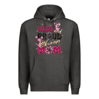 Charcoal Heather loud and proud cheer mom Premium Hoodie - Zillion Design Studio